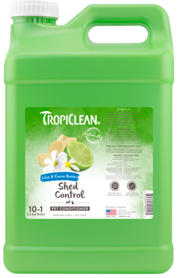 TropiClean Lime & Cocoa Butter Shed Control Conditioner for Pets, 2.5 gal