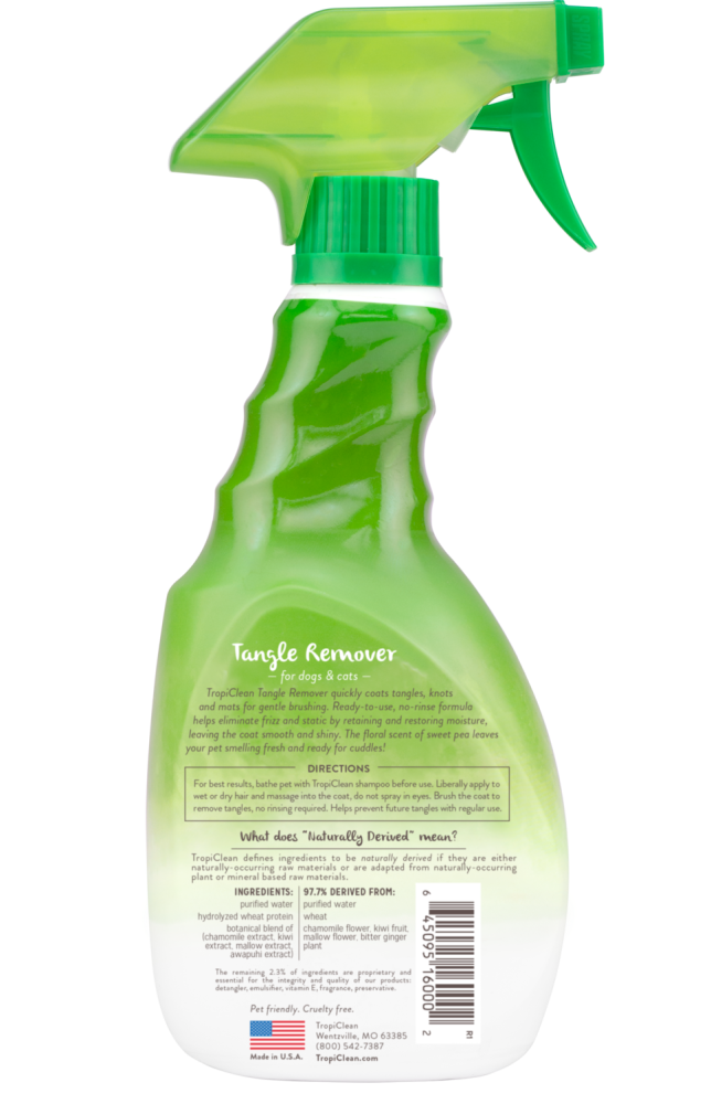 TropiClean Tangle Remover Spray for Pets, 16oz