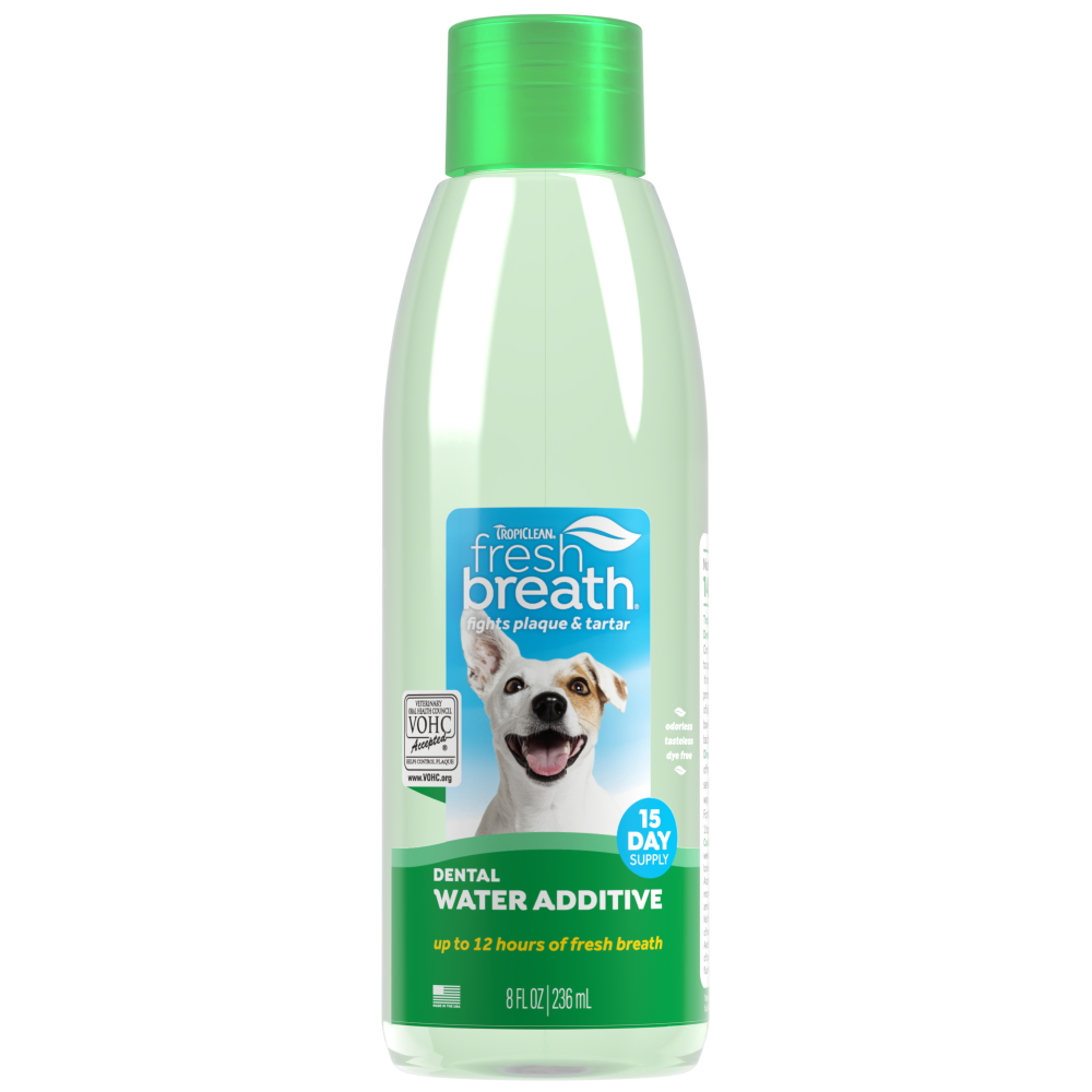 TropiClean Fresh Breath Dental Water Additive for Dogs, 8oz