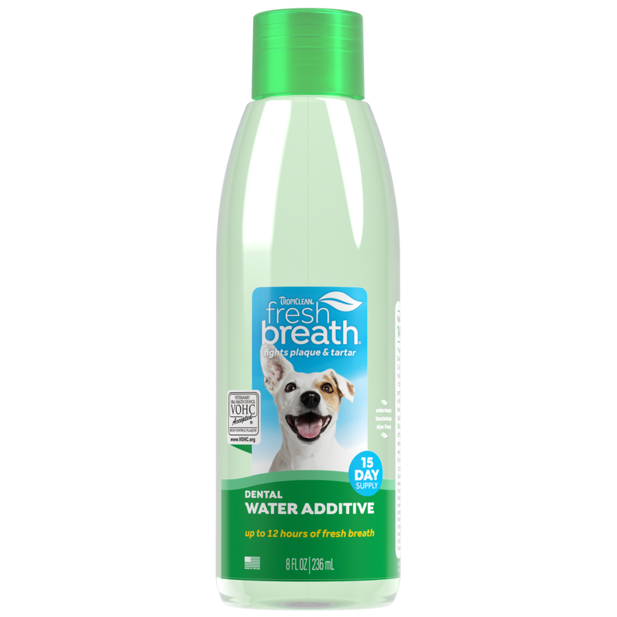 TropiClean Fresh Breath Dental Water Additive for Dogs, 8oz
