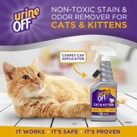 Urine Off Cat & Kitten Hard Surface Sprayer with Carpet Applicator Cap, 16.9oz
