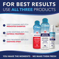 TropiClean OxyMed Medicated Anti Itch Shampoo for Pets, 1 gal