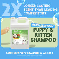 TropiClean Gentle Coconut Hypoallergenic Puppy & Kitten Shampoo, 1 gal