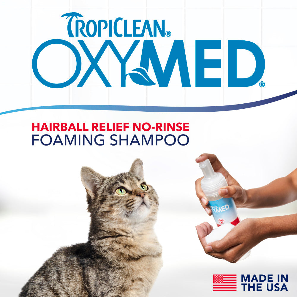 TropiClean OxyMed Waterless Dry Shampoo for Cats, 7.4oz