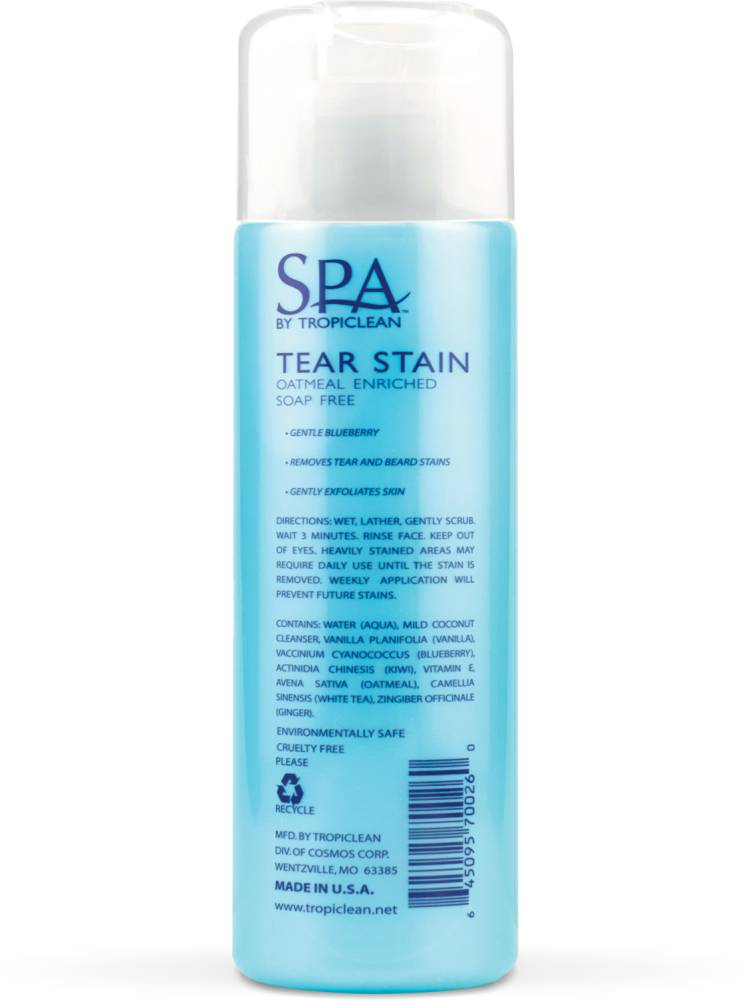SPA by TropiClean Tear Stain Remover for Pets, 8oz