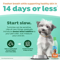 TropiClean Fresh Breath Dental Health Solution Supports Skin Health for Dogs, 16oz