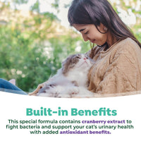 TropiClean Fresh Breath Dental Water Additive + Urinary Tract Support for Cats, 16oz