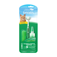 TropiClean Fresh Breath Plaque & Tartar Control Kit for Cats