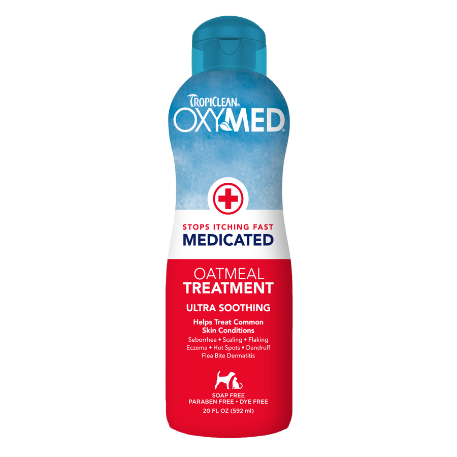 TropiClean OxyMed Medicated Anti-Itch Conditioning Treatment for Pets, 20oz