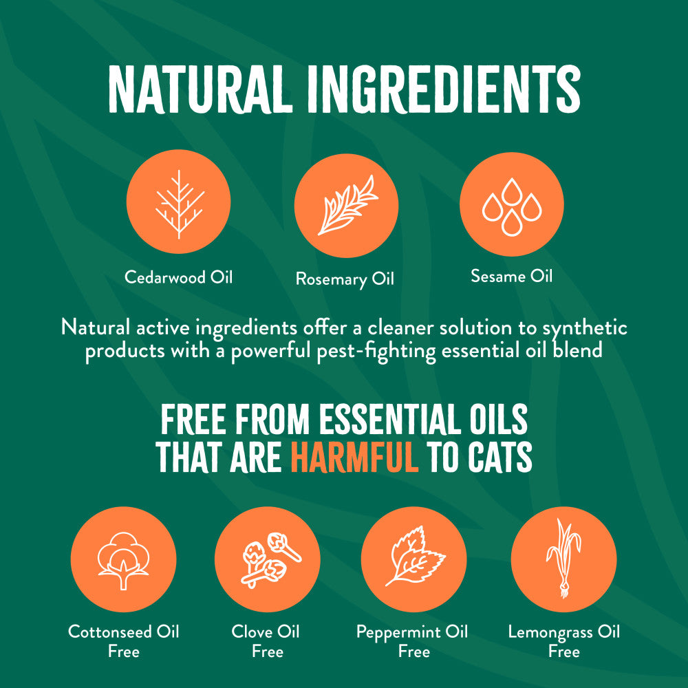 TropiClean Natural* Flea + Tick Cat + Home Easy Mist Spray, 14oz