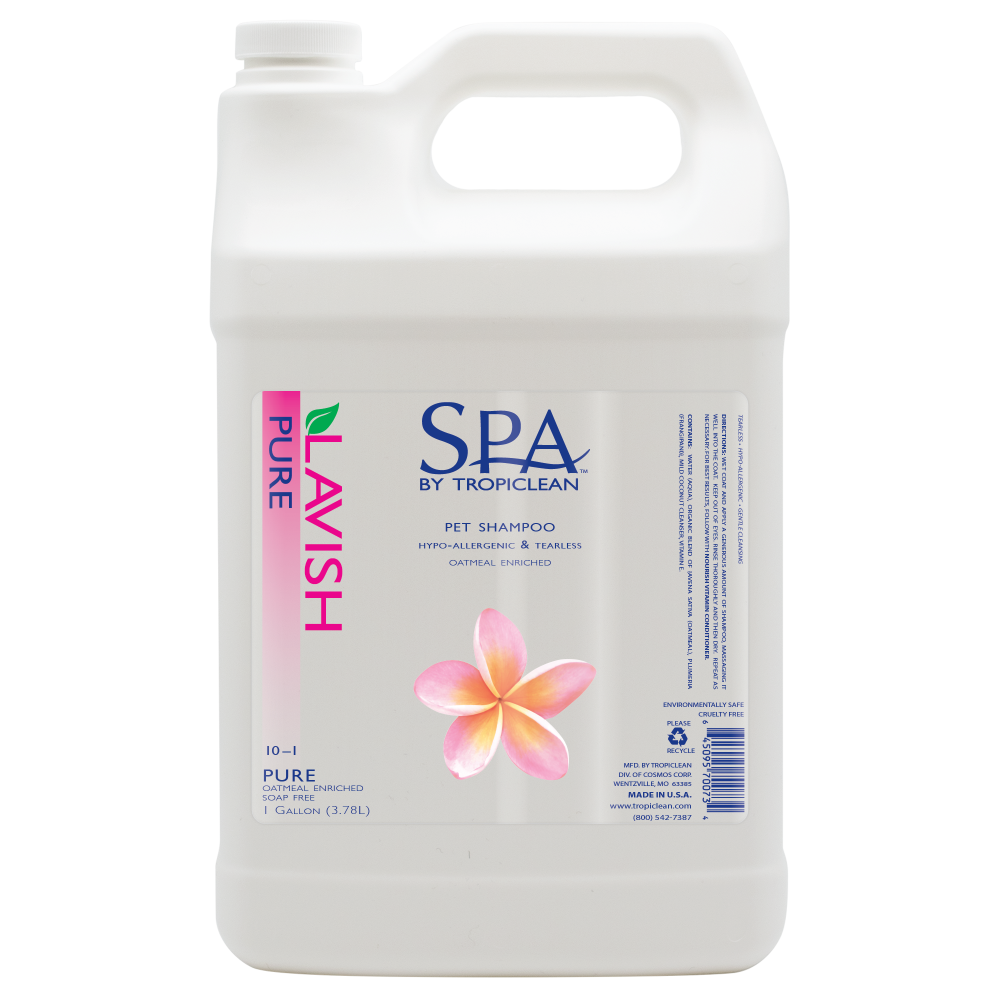 Sunsetting - SPA by TropiClean Lavish Pure Shampoo for Pets, 1 gal