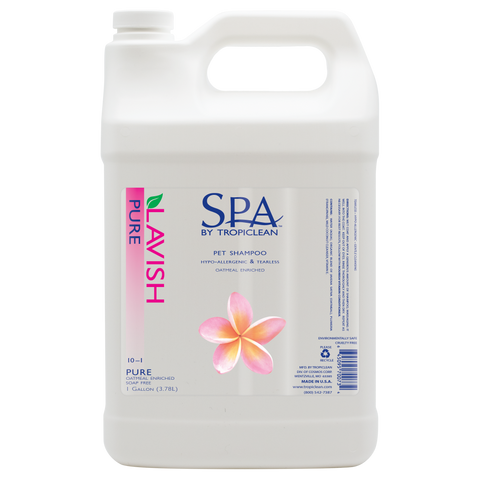 Sunsetting - SPA by TropiClean Lavish Pure Shampoo for Pets, 1 gal