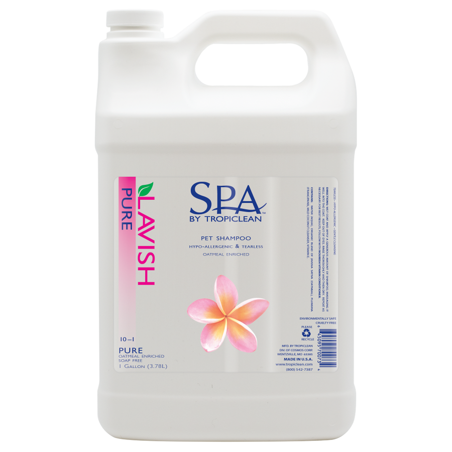 Sunsetting - SPA by TropiClean Lavish Pure Shampoo for Pets, 1 gal