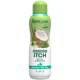 TropiClean Medicated Itch Relief Shampoo, 20oz - Lined Cap