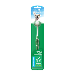 TropiClean Fresh Breath Triple Flex Toothbrush for Small and Medium Dogs