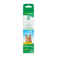 TropiClean Fresh Breath No Brushing Clean Teeth Dental & Oral Care Gel for Cats, 2oz