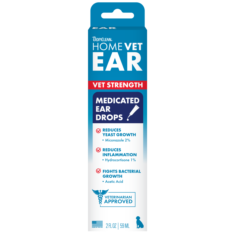 HomeVet Medicated Ear Drops, 2oz