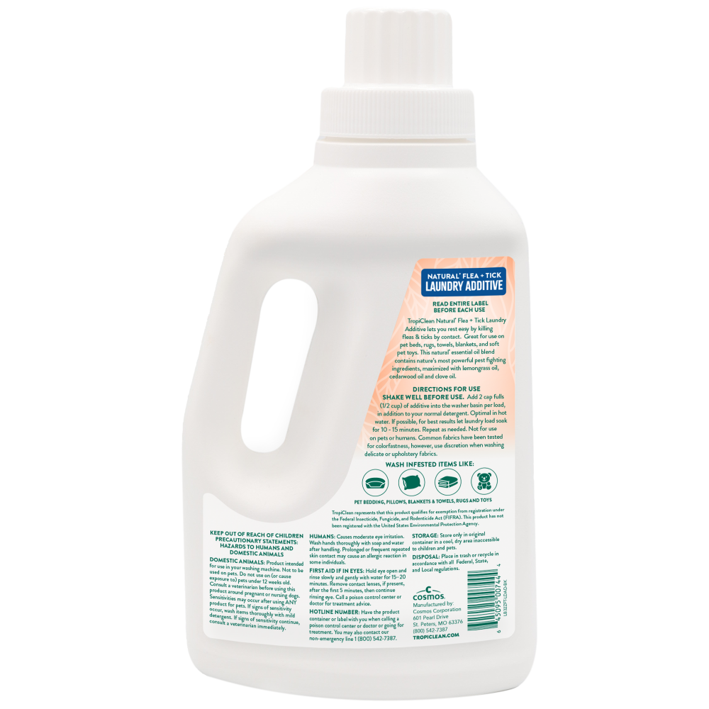 TropiClean Natural* Flea + Tick Laundry Additive, 32oz