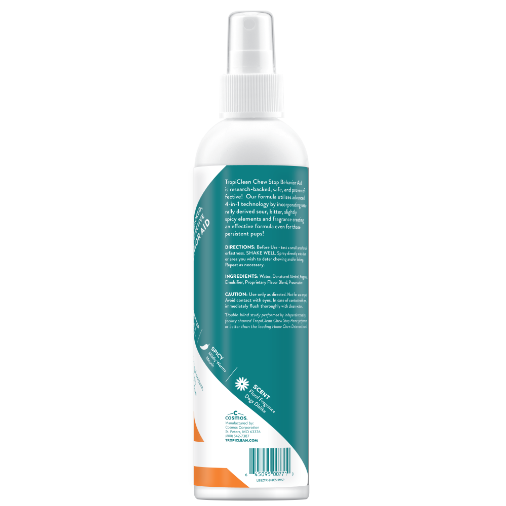TropiClean Chew Stop Behavior Aid Home Spray, 8oz