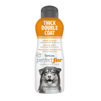 TropiClean PerfectFur Thick Double Coat Shampoo for Dogs, 16oz