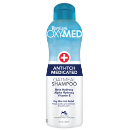TropiClean OxyMed Medicated Anti-Itch Shampoo for Pets, 20oz