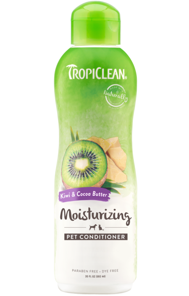 Sunsetting -TropiClean Kiwi & Cocoa Butter Moisturizing Conditioner for Pets, 20oz - Lined Cap