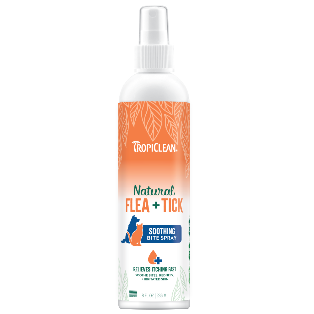 TropiClean Natural* Flea + Tick Bite Relief  Spray, 8oz