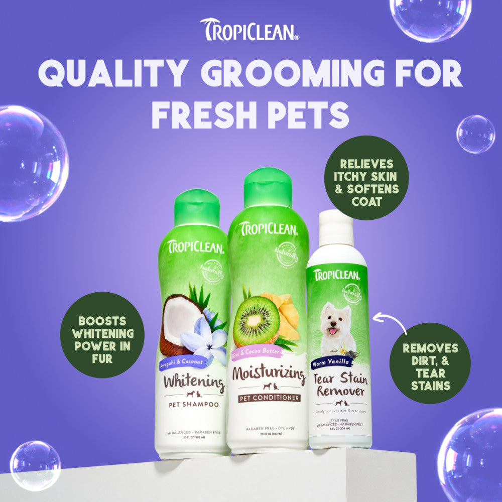 TropiClean Awapuhi & Coconut Whitening Shampoo for Pets, 1 gal