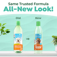 TropiClean Fresh Breath Dental Water Additive Skin & Coat with Collagen for Dogs, 16oz