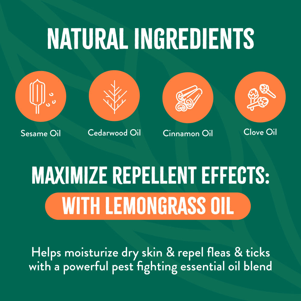 TropiClean Natural* Flea + Tick Maximum Strength + Soothing Shampoo for Dogs, 1 gal