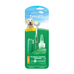 TropiClean Fresh Breath Plaque & Tartar Control Kit for Large Dogs