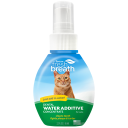 TropiClean Fresh Breath Cat Dental Water Additive Concentrate, 2.2 oz
