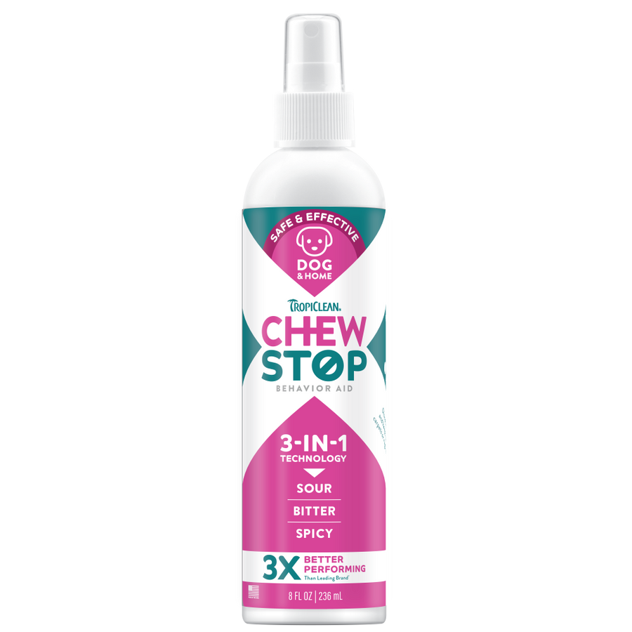 TropiClean Chew Stop Behavior Aid Dog & Home Spray, 8oz