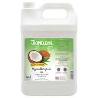 TropiClean Gentle Coconut Hypoallergenic Puppy & Kitten Shampoo, 1 gal