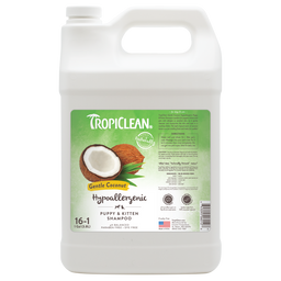TropiClean Gentle Coconut Hypoallergenic Puppy & Kitten Shampoo, 1 gal