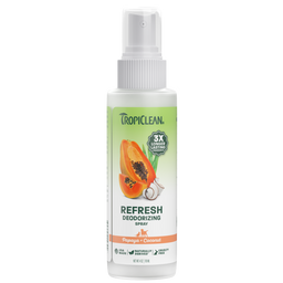 TropiClean Papaya Deodorizing Spray for Pets, 4oz