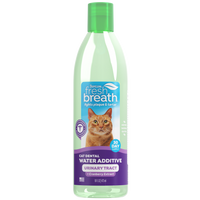 TropiClean Fresh Breath Dental Water Additive + Urinary Tract Support for Cats, 16oz