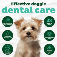 TropiClean Fresh Breath Triple Flex Toothbrush for Small and Medium Dogs