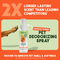 TropiClean Papaya Deodorizing Spray for Pets, 4oz