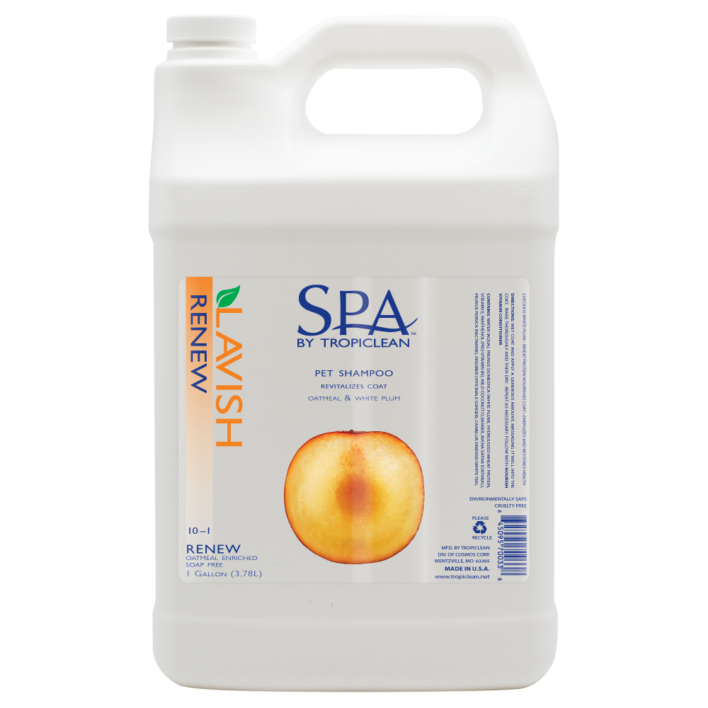 Sunsetting - SPA by TropiClean Lavish Renew Shampoo for Pets, 1 gal