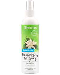 Sunsetting - TropiClean Baby Powder Deodorizing Spray for Pets, 8oz