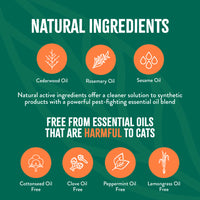 TropiClean Natural* Flea + Tick Home + Cat Spray, 32oz