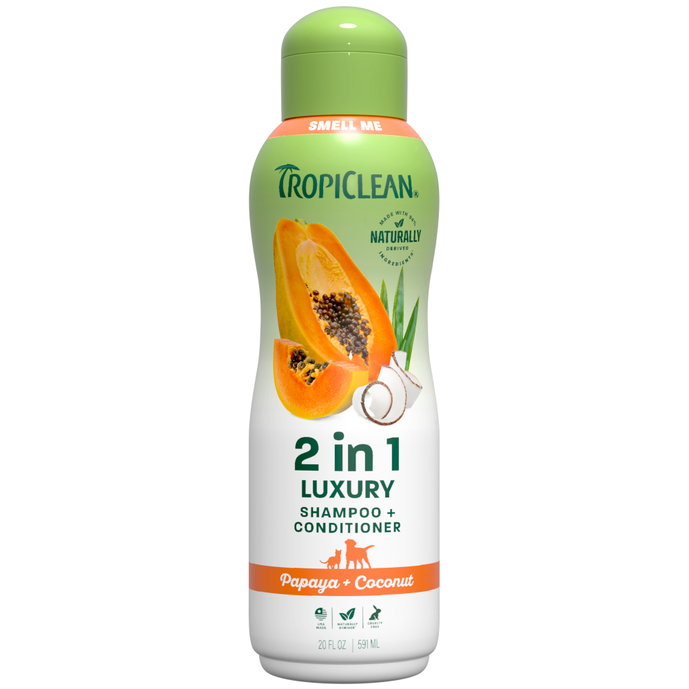 TropiClean 2 In 1 Luxury Shampoo + Conditioner, 20oz