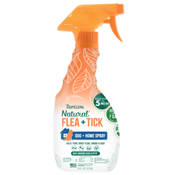 TropiClean Natural* Flea + Tick Dog Spray, 16oz