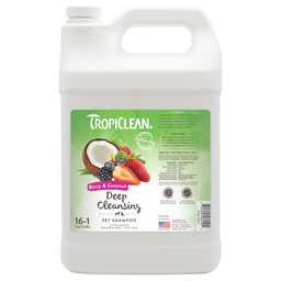 TropiClean Berry & Coconut Deep Cleansing Shampoo for Pets, 1 gal