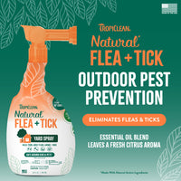 TropiClean Natural* Flea + Tick Yard Spray, 32oz