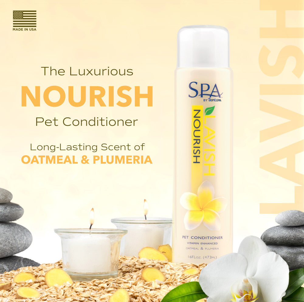 Sunsetting - SPA by TropiClean Lavish Nourish Conditioner for Pets, 1 gal