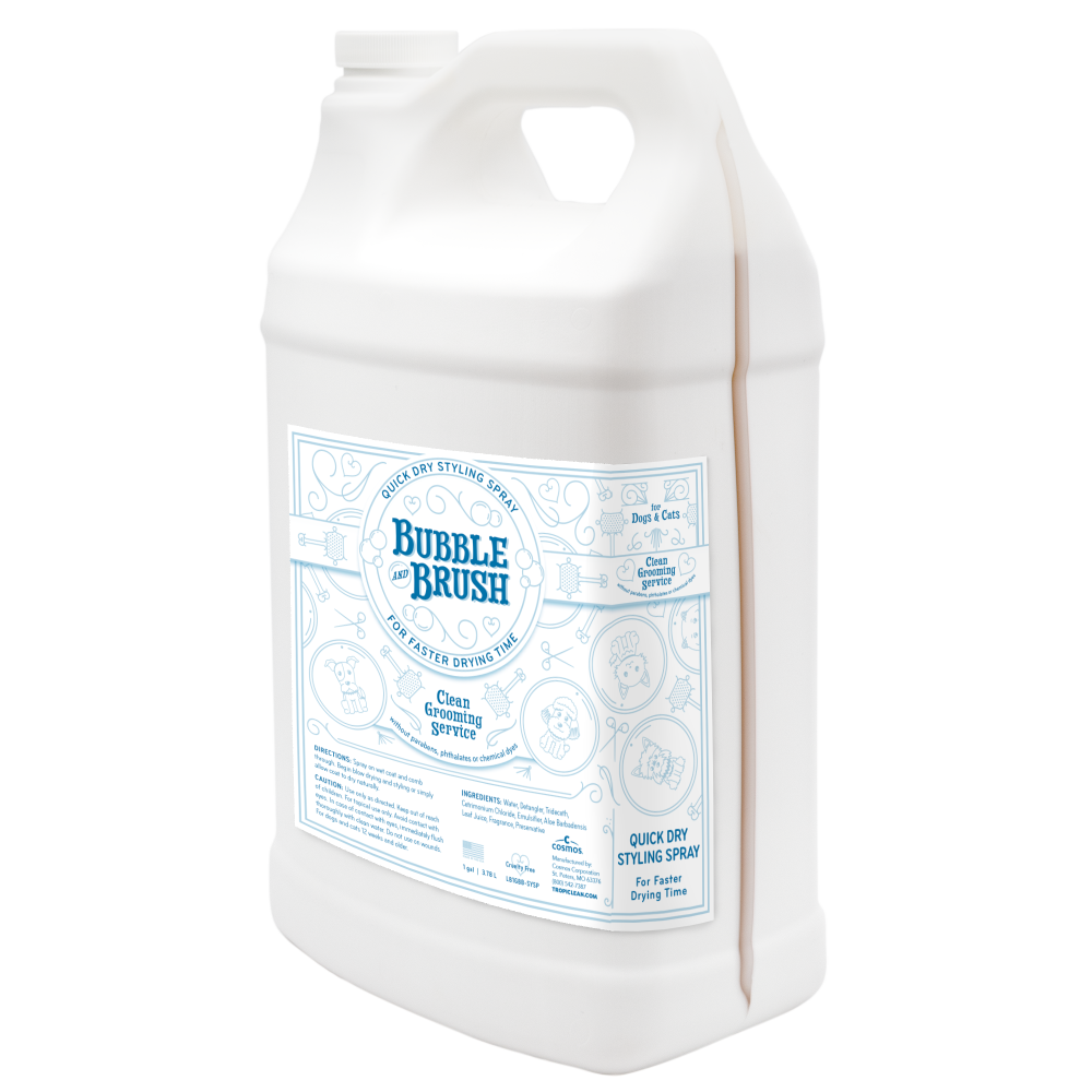 Bubble and Brush Quick Dry Styling Spray, 1 gal