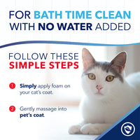 TropiClean OxyMed Waterless Dry Shampoo for Cats, 7.4oz