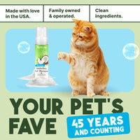 TropiClean No Rinse Dander Reducing Cat Shampoo, 7.4oz